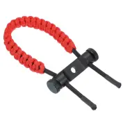 15.75 Inch Bow Wrist Sling 550 Paracord Strap Compound Red 1 Count