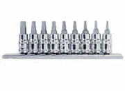 SP Tools SP20445 - Torx Socket Set - 1/4" Drive 9 Piece Rail Set