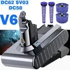 9500mAh Battery For Dyson V6 Animal DC58 DC59 DC61 DC62 SV03 SV09 965874 &Filter