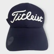 Titleist Polyester Pro V1 FootJoy Blue White Embossed Logo Hat Adjustable New