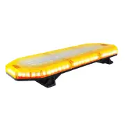 LED Autolamps Amber Emergency Light Bar Clear Lens 72 LED Flashing Warning Lamp