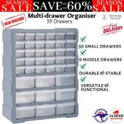 Tool Storage Bin Parts Organizer Drawers Cabinet Box Sewing Chest Plastic vidaXL