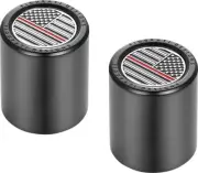 Figurati Designs Short/Thin Docking Hardware Covers US Flag Red Line Black