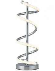 [Lexi Lighting] Cirrhi LED Table Lamp Chrome in White