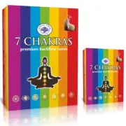 Crystal Wonderland Green Tree 7 Chakras 144 Backflow Incense Cones