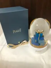 PIAGET Blue Gift Box Snow Globe Dome in Box New