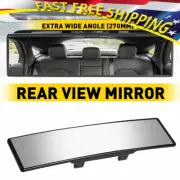 lens ABS+HD Universal 270MM Wide Interior Convex Clip On View Rear Clear Mirror