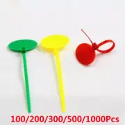 Nylon Label Cable Ties Self-locking Zip Wrap Binding Round Oval Green Red Yellow
