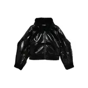 [Ottolinger] Ottolinger Hooded Cropped Jacket S BLACK