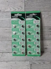 20PCS AG3 LR41 192 384 392 LR736 1.5V Alkaline Button Cell Watch Battery SUNCOM