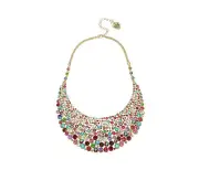 BETSEY JOHNSON BETSEYS FUNFETTI STATEMENT BIB NECKLACE