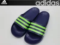 在飛比找Yahoo!奇摩拍賣優惠-(缺貨勿下)愛迪達 adidas 拖鞋 (藍/螢光綠)運動拖