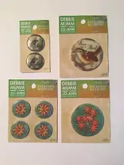 Lot of 8 DEBBIE MUMM Buttons** New on cards