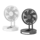 Desk Fan Desktop Fan Portable with LED Quiet 5 Speed Mini Fan Foldable Table Fan