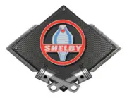 Shelby Cobra Black Carbon Diamond Metal Sign - Ford Licensed