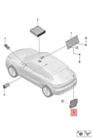 Genuine PORSCHE Macan 95B Amplifiers 9A7035456 (for: Porsche)