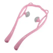 1Pcs Handheld Neck Massager with Two Trigger Points for Neck PP TPR Pink Gray