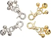 Pet Collar Bell Keychain Simple Cat Dog Collar Pendant Diy Loud Bell Zinc Alloy Charm