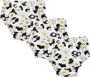 Baby Boys Sleep Training Underwear Absorb Water Night Time Potty Training Underwear Boxer Briefs Underwear Set for Toddler Girls 3T Dasisy Milk Cow Skin Pattern