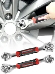 2Pcs Socket Wrench 360° Socket Spanner Imperial and Metric Wrench Hand Tool◇