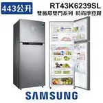 SAMSUNG三星 RT43K6239SL 443公升1級雙循環雙門冰箱 一級能效