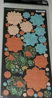 Graphic 45 Couture Collection Fashion 12" Cardstock Tag Flowers
