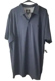 Volcom Men's Wowzer Polo Navy Short Sleeve Shirt Size XXL ,2XL