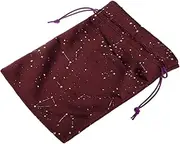 Zerodeko Card Bag Storage Travel Drawstring Bag Jewelry Bags Hair Tool Travel Bag Small Jewelry Pouch Small Drawstring Bags Storage Bag for Card Small Velvet Pouch Purple Flannel