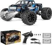 HAIBOXING Remote Control Car 1/18 4WD Monster Truck 36 km/h Fast Speed Waterproof 2.4 GHz RC Offroad Electric Vehicle RTR with 7.4 V Battery for Children and Adults