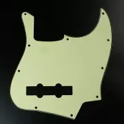 (A48) Custom Guitar Pickguard For Jazz Bass JB 4 String style ,3Ply Mint Green