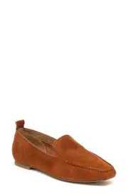Kelsi Dagger Brooklyn Finley Square Toe Flat in Caramel at Nordstrom, Size 9