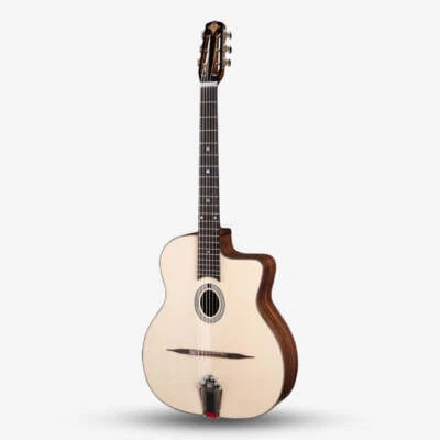 Eastman DM1 Gypsy Jazz Acoustic Guitar Sitka Spruce & Rosewood Laminate, Natural
