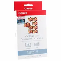 在飛比找PChome24h購物優惠-★2入組★Canon 2x3相片貼紙(8格)含墨盒*18張(