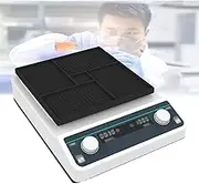 20w Deep Well Plate Shaker,Vortex Mixer,Brushless Motor,3mm Amplitude,Knob Control,100-1200rpm,1min-8h Timer,Silicone Tray,with LCD Display,for Elisa Plate,Cell Culture Plate,VM-600