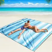 Beach Blanket Waterproof Sandproof Beach Mat 79" X 83" /10'x9'for 2-8 Adults