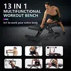 13 in 1 Weight Bench Fitness Bench Adjustable Home Gym Bench Press Bar Full Body