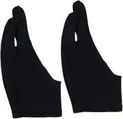 2 Pcs Anti-fouling Drawing Glove for Sketch Pen Display Glove Graphic Tablet Glove 2 Finger Gloves Artist Drawing Two Finger Glove Artist Two Finger Glove Digital Tablet Arc