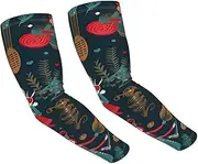 [FHEDVBN] Women's Nutcracker Ballet Xmas Dance Arm Sleeves Compression Arm Covers for Men Women Outdoor Sun Sleeves Cooling Sports Sleeve, Black