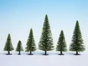 Noch 26827 HO/TT Spruce Trees 6.3"-7.5" (Pack of 10)