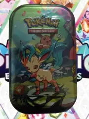Pokemon Prismatic Evolutions SV 8.5 Mini Tin Leafeon Pre-Release New Sealed