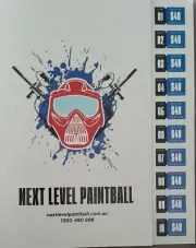 next level paintball tickets new $400 value valid until 05/03/26