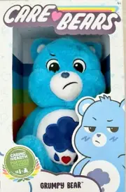 Care Bears Grumpy Bear - Blue Plushie for Ages 4+