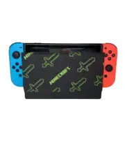 Minecraft Swords Nintendo Switch Dock Cover Screen Protector Cotton USA made