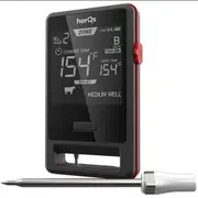 HerQs Pin Pro Digital Meat Thermometer w/ Probes Bluetooth/WiFi BLK