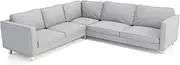 The Dense Durable Cotton Karlstad Corner Sofa Cover (2+3/3+2) Replacement, is Custom Made for IKEA Karlstad Sectional Slipcover Replacement (Light Gray)