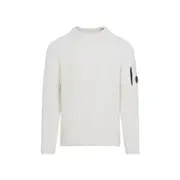 [Cp Company] Cp Company-White Cotton Pullover-Uomo M STAND