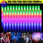 100/300X LED Glow Sticks Light Up Flashing Foam Sticks for Concert Wedding Party