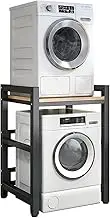 Adjustable Dryer Stand for Front Loader Washing Machine & Tumble Dryer Portable Stacking Kit with 400KG Load Capacity for Space Saving Laundry nization Easy Assembly & Over Washing Machine