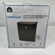 Architectural Mailboxes 2697 Bronze Bordeaux Wall Mounted Locking Mailbox