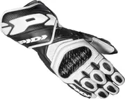 Spidi Carbo 7 Motorcycle Gloves, black-white, Size M for Men Black White
